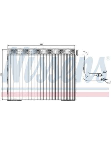 Evaporador, aire acondicionado Nissens 92268 - NISSENS EVAPORADOR BMW 3 E90-