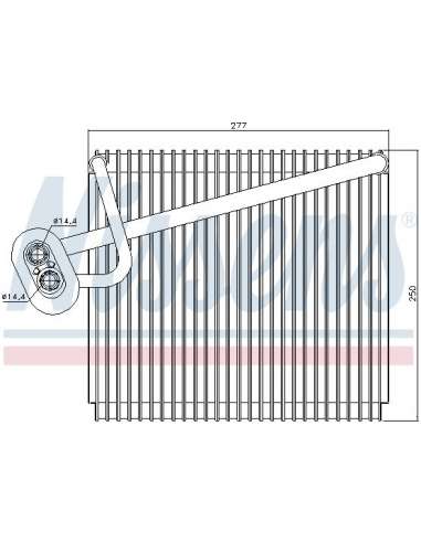 Evaporador, aire acondicionado Nissens 92289 - NISSENS EVAPORADOR KIA CEED