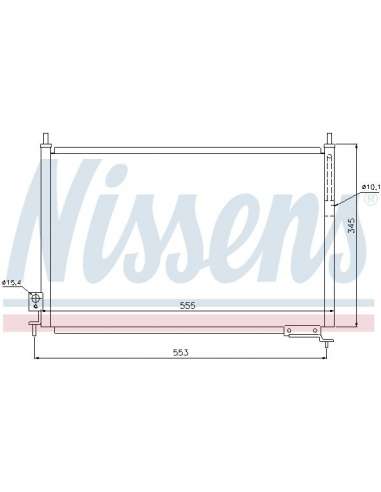 Condensador, aire acondicionado Nissens 940008 - NISSENS CONDENSADOR HONDA CI