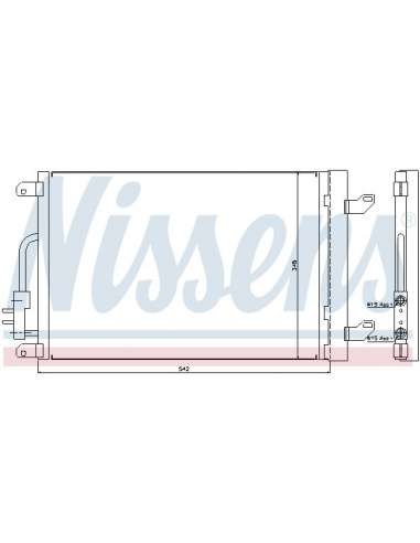 Condensador, aire acondicionado Nissens 940015 - NISSENS CONDENSADOR LANCIA L