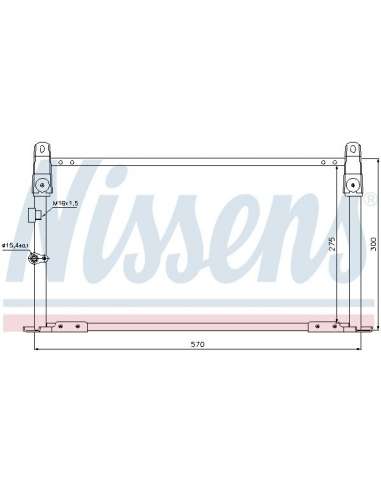 Condensador, aire acondicionado Nissens 940018 - NISSENS CONDENSADOR TOYOTA H