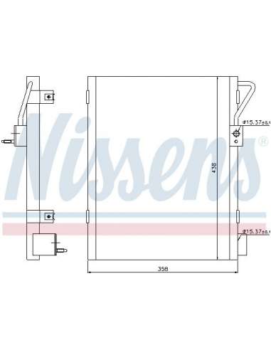 Condensador, aire acondicionado Nissens 940019 - NISSENS CONDENSADOR DODGE RE