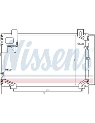 Condensador, aire acondicionado Nissens 940020 - NISSENS CONDENSADOR TOYOTA A