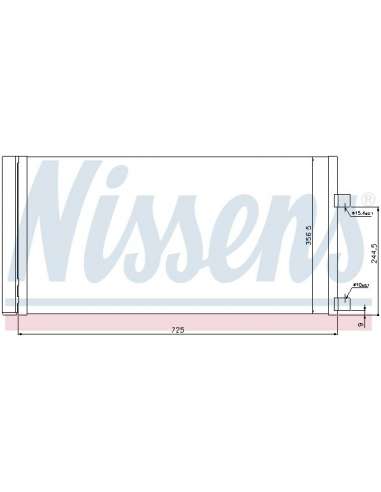 Condensador, aire acondicionado Nissens 940034 - NISSENS CONDENSADOR RENAULT