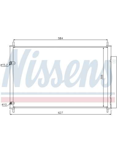 Condensador, aire acondicionado Nissens 940037 - NISSENS CONDENSADOR TOYOTA A