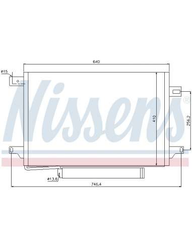 Condensador, aire acondicionado Nissens 940054 - NISSENS CONDENSADOR MERCEDES