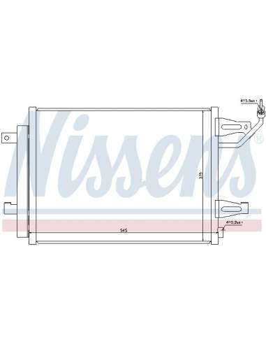 Condensador, aire acondicionado Nissens 940067 - NISSENS CONDENSADOR MITSUBIS