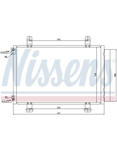 Condensador, aire acondicionado Nissens 940079 - NISSENS CONDENSADOR SUZUKI S