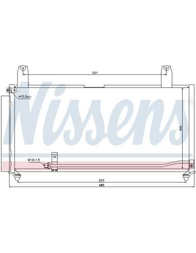 Condensador, aire acondicionado Nissens 940080 - NISSENS CONDENSADOR SUZUKI A