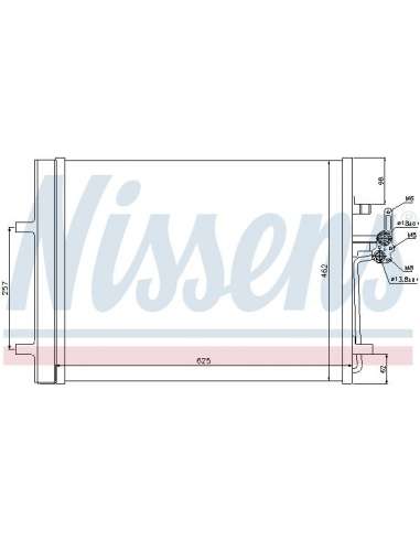 Condensador, aire acondicionado Nissens 940088 - RADIADOR NISSENS