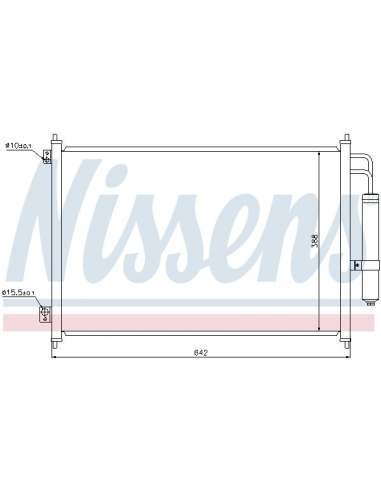 Condensador, aire acondicionado Nissens 940121 - NISSENS CONDENSADOR NISSAN X