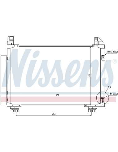 Condensador, aire acondicionado Nissens 940131 - TOYOTA URBAN CRUISER 09-