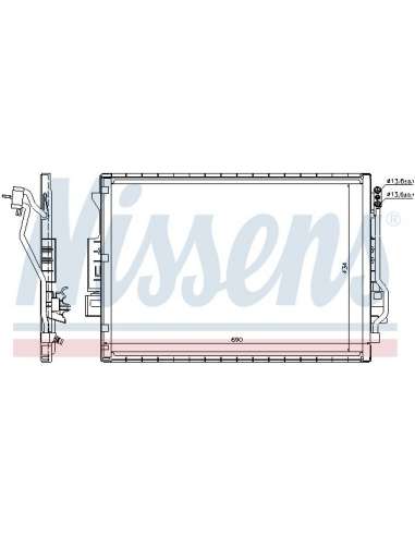 Condensador, aire acondicionado Nissens 940137 - NISSENS CONDENSADOR MERCEDES