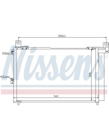 Condensador, aire acondicionado Nissens 940143 - NISSENS CONDENSADOR MAZDA BT