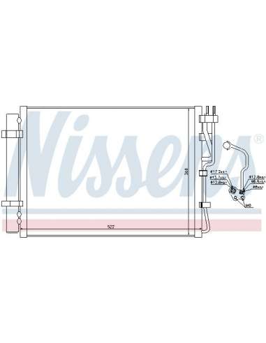 Condensador, aire acondicionado Nissens 940252 - NISSENS CONDENSADOR HYUNDAI