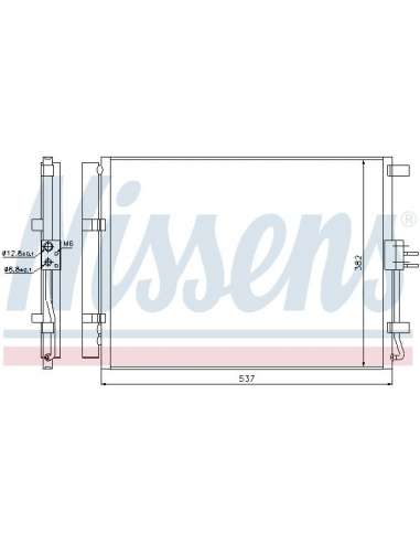 Condensador, aire acondicionado Nissens 940267 - NISSENS CONDENSADOR HYUNDAI