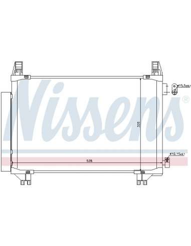 Condensador, aire acondicionado Nissens 940270 - NISSENS CONDENSADOR TOYOTA Y