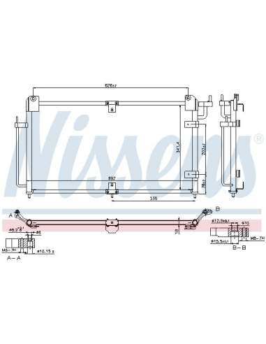 Condensador, aire acondicionado Nissens 940290 - NISSENS Condensers