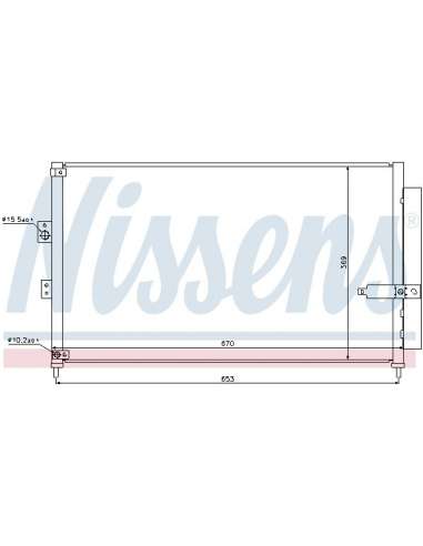 Condensador, aire acondicionado Nissens 940294 - RADIADOR NISSENS