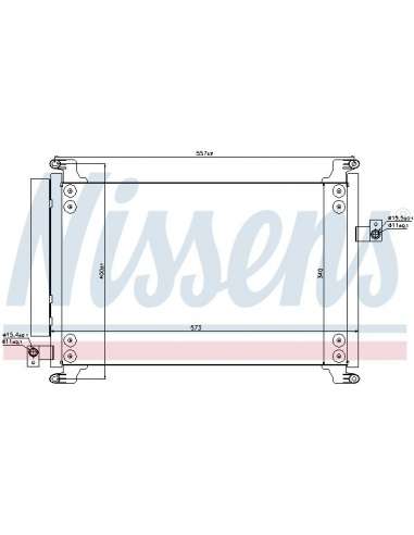 Condensador, aire acondicionado Nissens 940310 - NISSENS Condensers