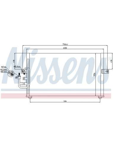 Condensador, aire acondicionado Nissens 940312 - RADIADOR NISSENS