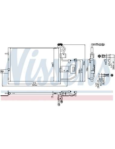 Condensador, aire acondicionado Nissens 940317 - NISSENS CONDENSADOR SKODA FE