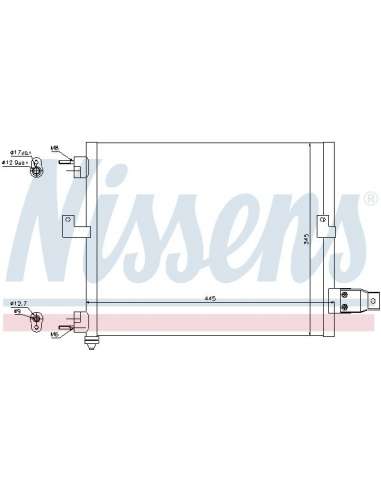 Condensador, aire acondicionado Nissens 94036 - NISSENS CONDENSADOR HYUNDAI A