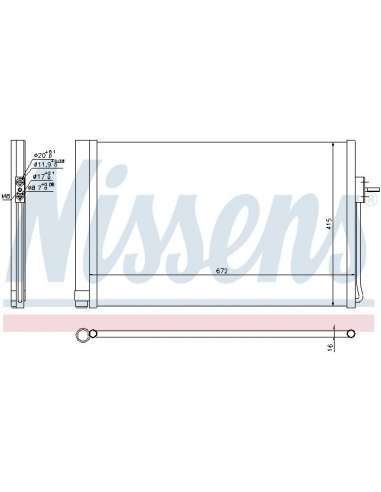 Condensador, aire acondicionado Nissens 940364 - NISSENS CONDENSADOR CADILLAC