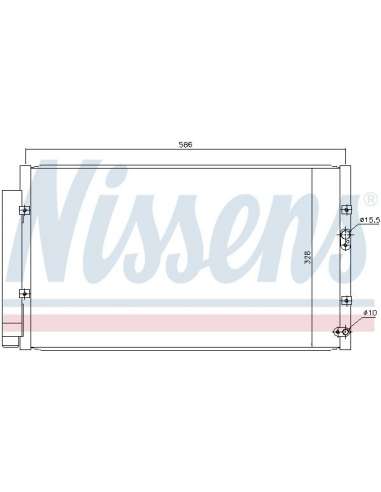 Condensador, aire acondicionado Nissens 940366 - NISSENS CONDENSADOR TOYOTA G