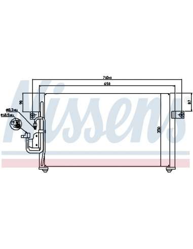 Condensador, aire acondicionado Nissens 94037 - NISSENS CONDENSADOR HYUNDAI E