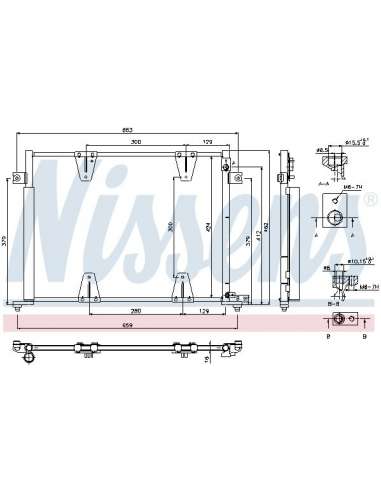 Condensador, aire acondicionado Nissens 940373 - NISSENS CONDENSADOR SUZUKI G