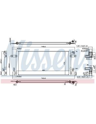 Condensador, aire acondicionado Nissens 940376 - NISSENS CONDENSADOR MERCEDES