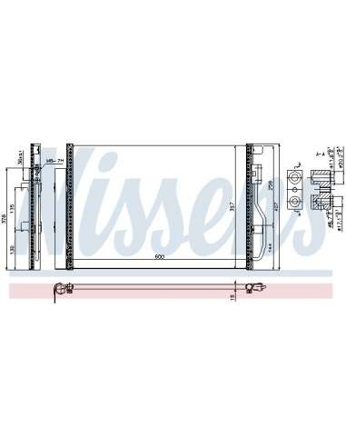 Condensador, aire acondicionado Nissens 940389 - NISSENS OPEL MOKKA 1.6i-1.8i