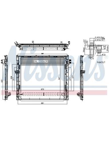 Condensador, aire acondicionado Nissens 940394 - NISSENS CONDENSADOR MERCEDES