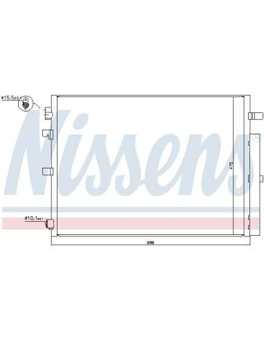 Condensador, aire acondicionado Nissens 940397 - NISSENS CONDENSADOR RENAULT