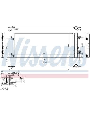 Condensador, aire acondicionado Nissens 940409 - NISSENS CONDENSADOR DAF XF