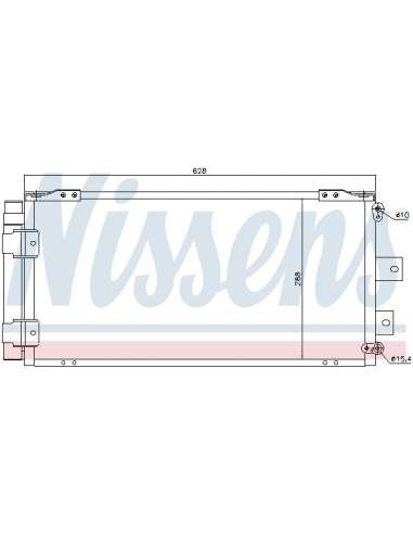 Condensador, aire acondicionado Nissens 940421 - NISSENS CONDENSADOR TOYOTA C