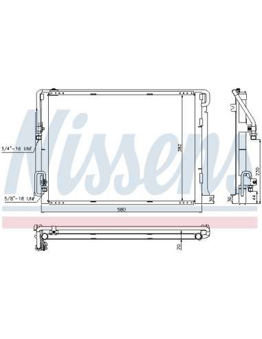 Condensador, aire acondicionado Nissens 940422 - NISSENS CONDENSADOR VOLVO 24