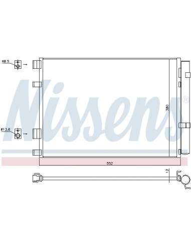 Condensador, aire acondicionado Nissens 940426 - NISSENS CONDENSADOR HYUNDAI