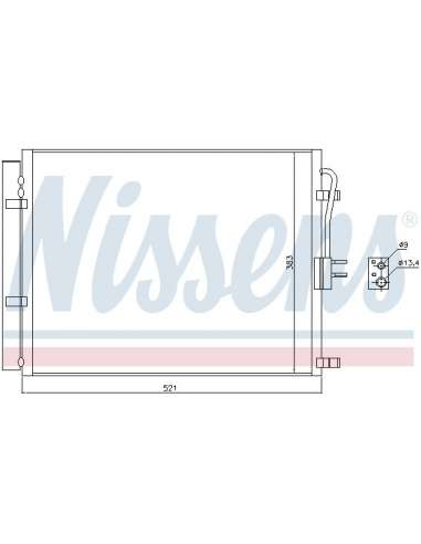 Condensador, aire acondicionado Nissens 940428 - NISSENS CONDENSADOR HYUNDAI