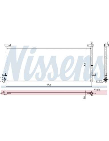 Condensador, aire acondicionado Nissens 940429 - NISSENS CONDENSADOR VOLVO FH