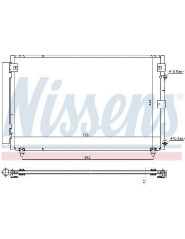 Condensador, aire acondicionado Nissens 940433 - NISSENS CONDENSADOR LEXUS LS