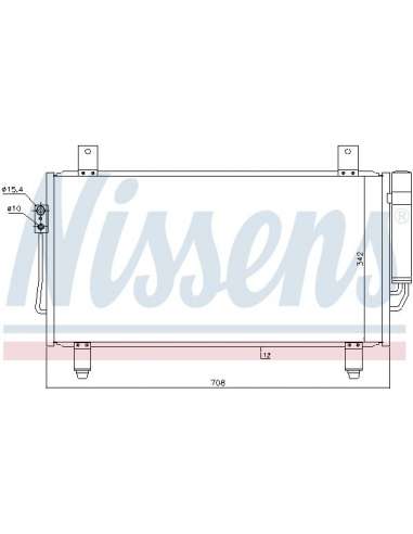 Condensador, aire acondicionado Nissens 940435 - NISSENS CONDENSADOR MITSUBIS