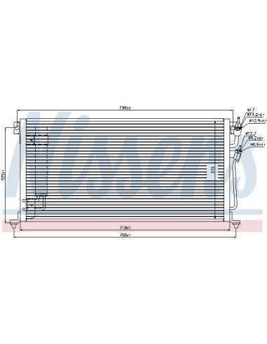 Condensador, aire acondicionado Nissens 940439 - NISSENS CONDENSADOR MITSUBIS