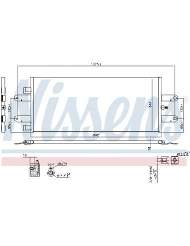 Condensador, aire acondicionado Nissens 940440 - NISSENS CONDENSADOR SCANIA R