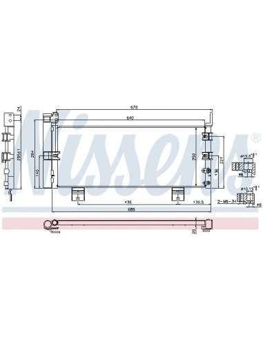 Condensador, aire acondicionado Nissens 940450 - NISSENS CONDENSADOR LEXUS GS