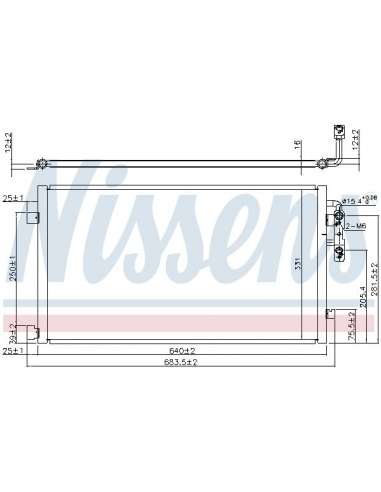 Condensador, aire acondicionado Nissens 940457 - NISSENS CONDENSADOR BMW i3