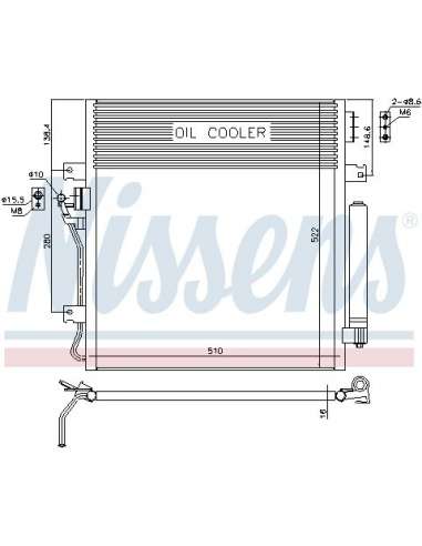 Condensador, aire acondicionado Nissens 940461 - NISSENS CONDENSADOR DODGE NI