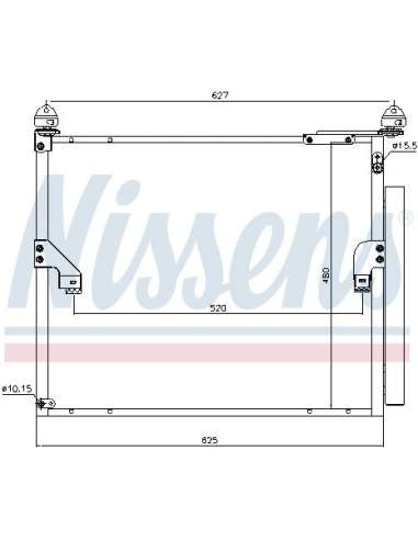 Condensador, aire acondicionado Nissens 940508 - NISSENS CONDENSADOR LEXUS GX