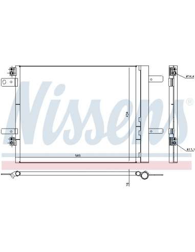 Condensador, aire acondicionado Nissens 940535 - RADIADOR NISSENS